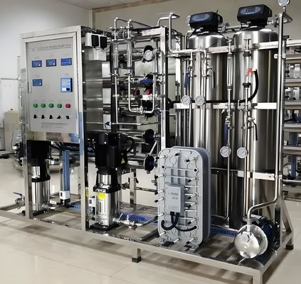 Καλή τιμή 2 σταδίων RO EDI σύστημα με Siemens S7 PLC έλεγχο και UPVC / SS304 τοποθέτηση σε απευθείας σύνδεση